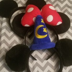 Mickey and Minnie mouse headband ears